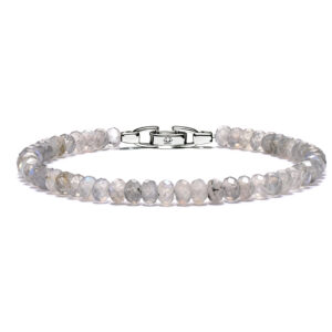 Men’s labradorite bracelet with 6mm natural beads