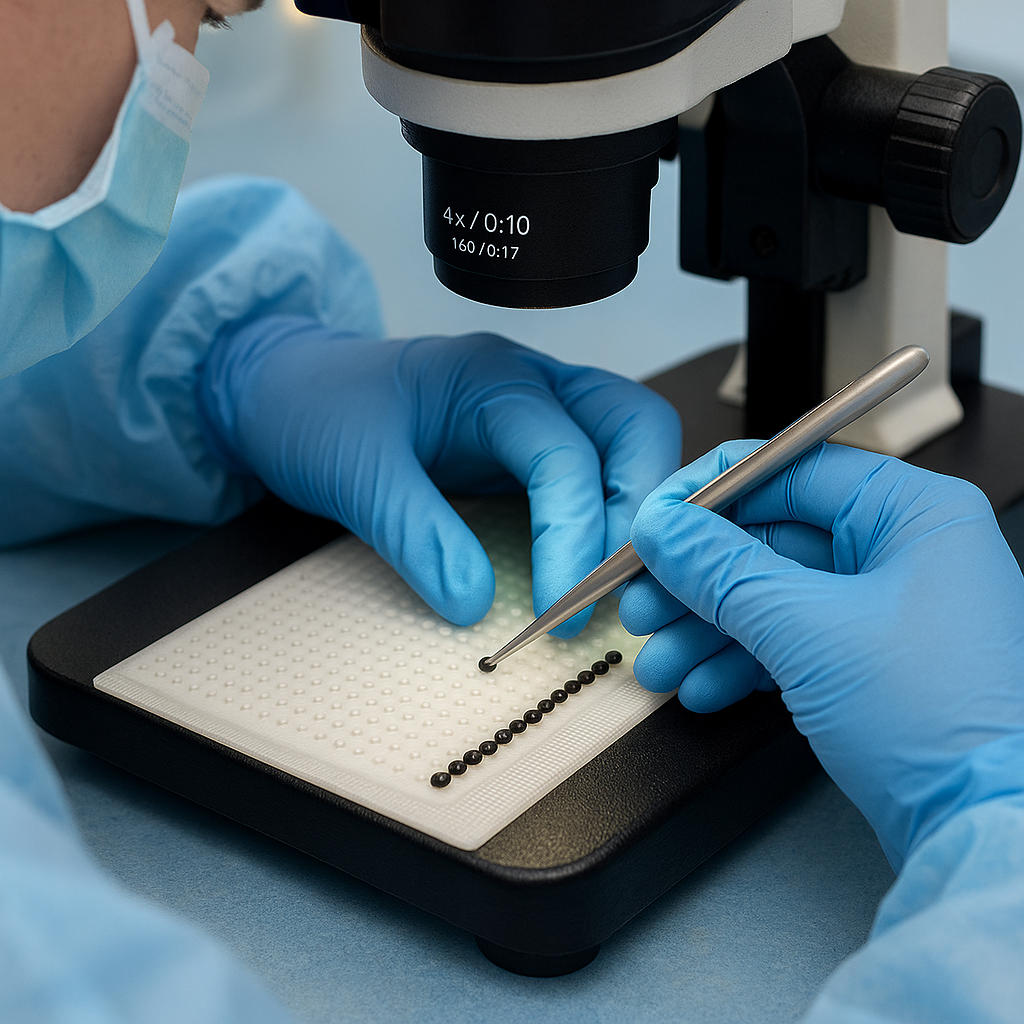 Creation begins under microscope