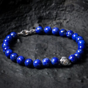 evil eye projection bracelet for men in dark style photography