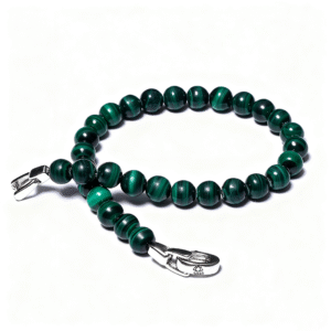 Malachite bracelet texture detail natural stone