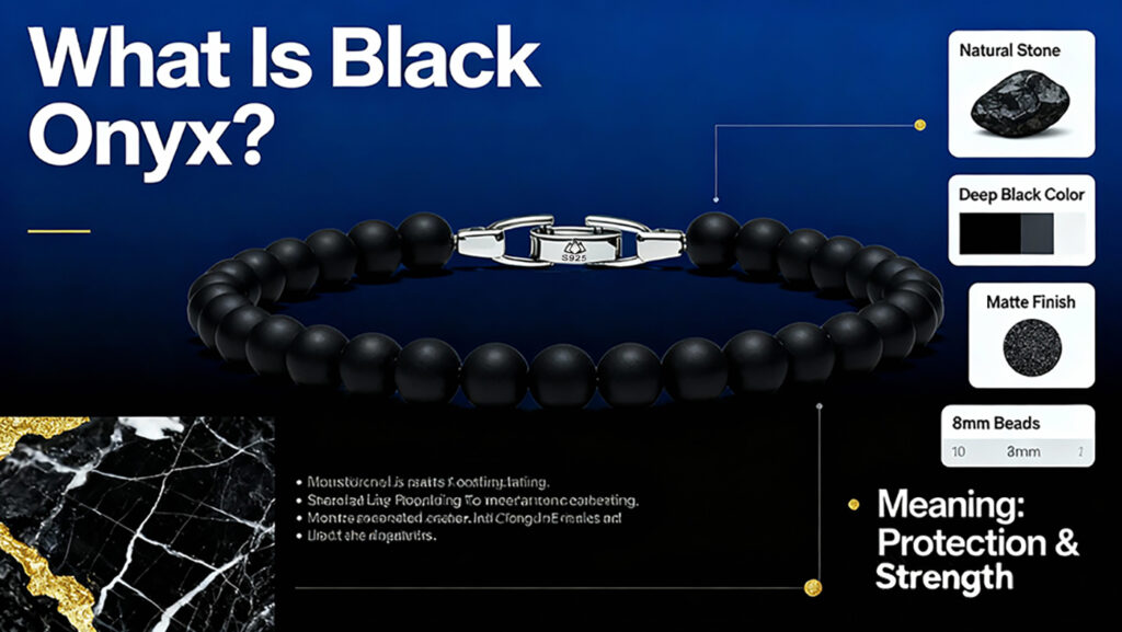 What Is Black Onyx Bracelet Meaning for Men?