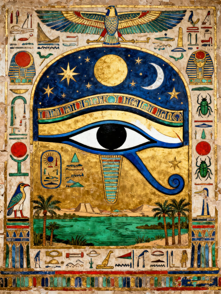 ancient Egyptian and Mesopotamian evil eye symbols