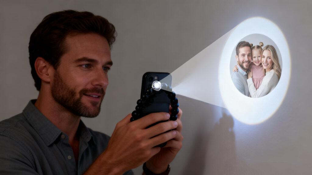 how a custom photo projection bracelet works