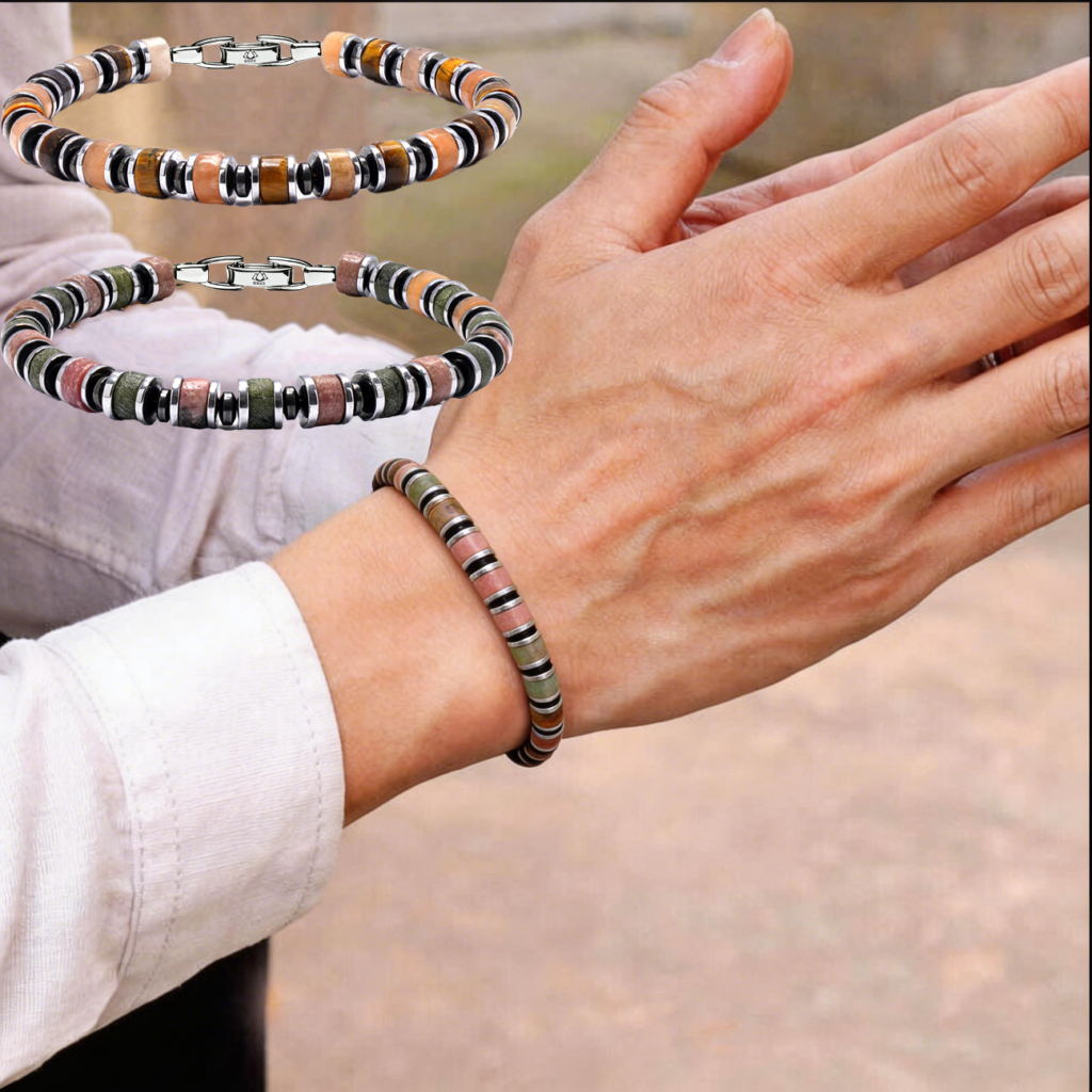 Men Do Wear Crystal Bracelets